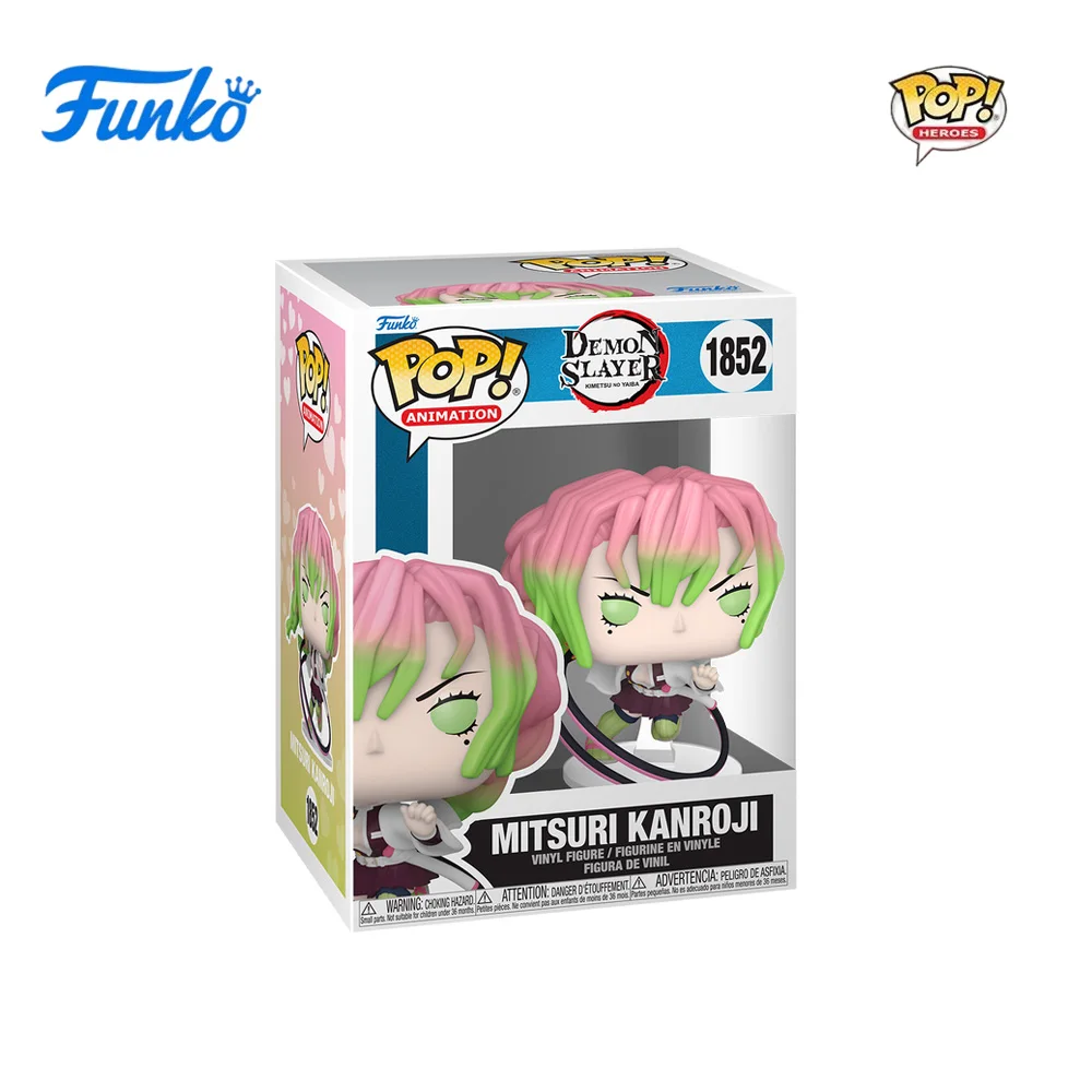 Фото FUNKO POP мультфильм аниме Demon Slayer Wu Yilang Undead River Ganlu Temple стеклянные игрушки фигурки коллекция модель игрушки подарки на день рождения №5