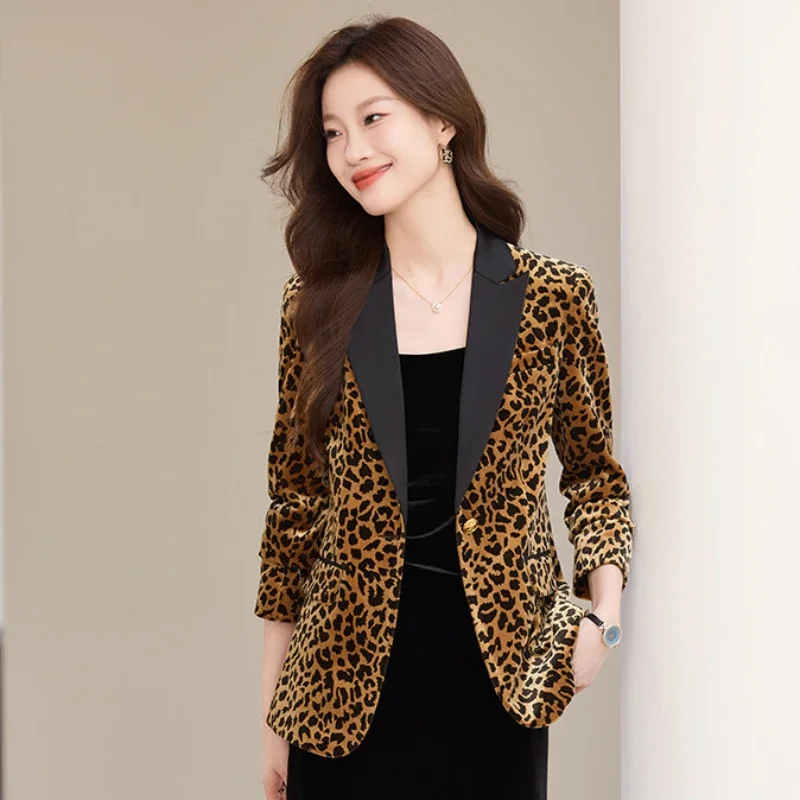 Модный Женский приталенный элегантный Блейзер с длинными рукавами элегантное