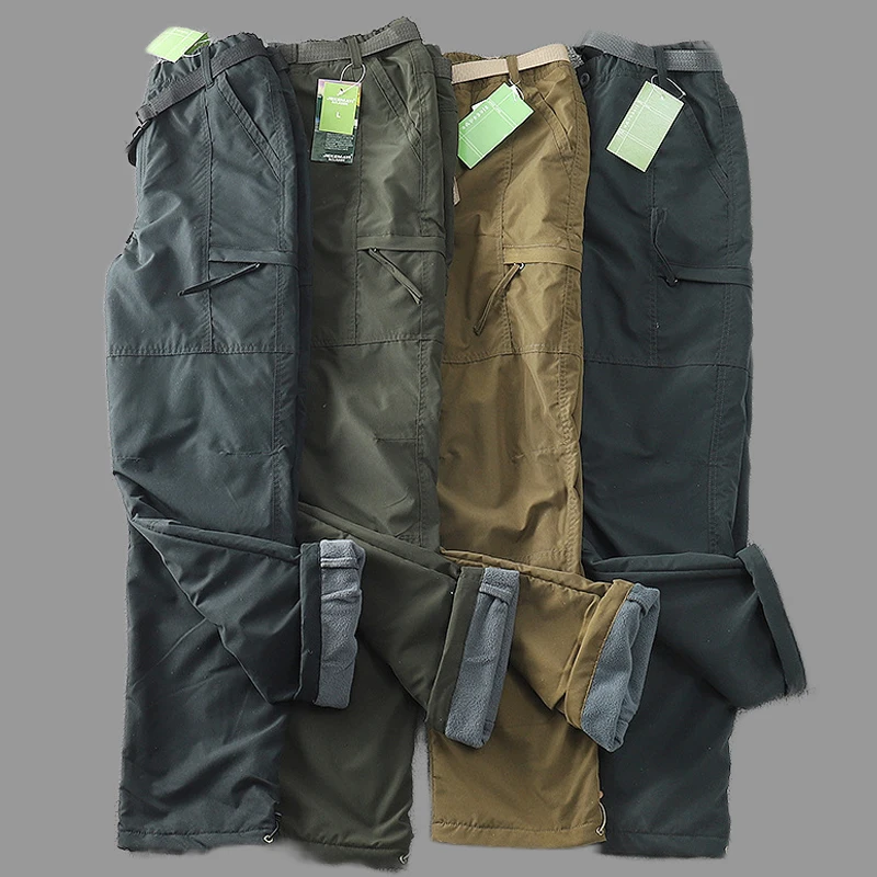 

Male Plus Cargo Military Pants Caual Pantalon 2022 Pants Trousers Men's Winter Velvet Army Casual Long Warm Thick Tactical New