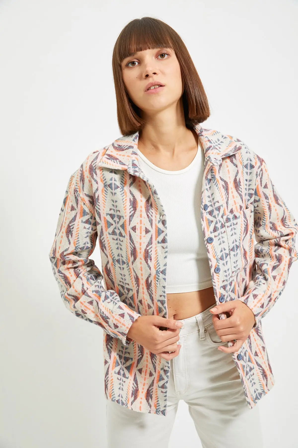 

Trendyol Pockets Shirt TWOAW22GO0372