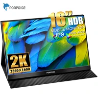 Monitor Ultra-Slim 2560x1600 Portable Laptop Monitor 100  sRGB USB HDMI Gaming Computer IPS Panel Display For Mac