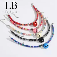 national wind bell collar 2022 hot style cat dog necklace love dandle collar can be adjusted