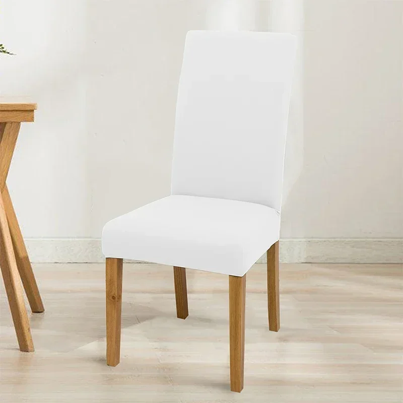 Thin Elastic Chair Cover for Household Milk Silk Restaurant Dustproof Dining All-inclusive One-piece