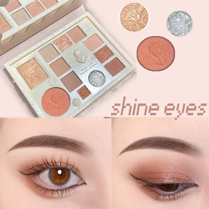 

12 Colors Eye Shadow Palette Waterproof Glitter Korean Eyeshadow Long-lasting Pigment Eyeshadows Shiny Eyes Cosmetics Wholesale