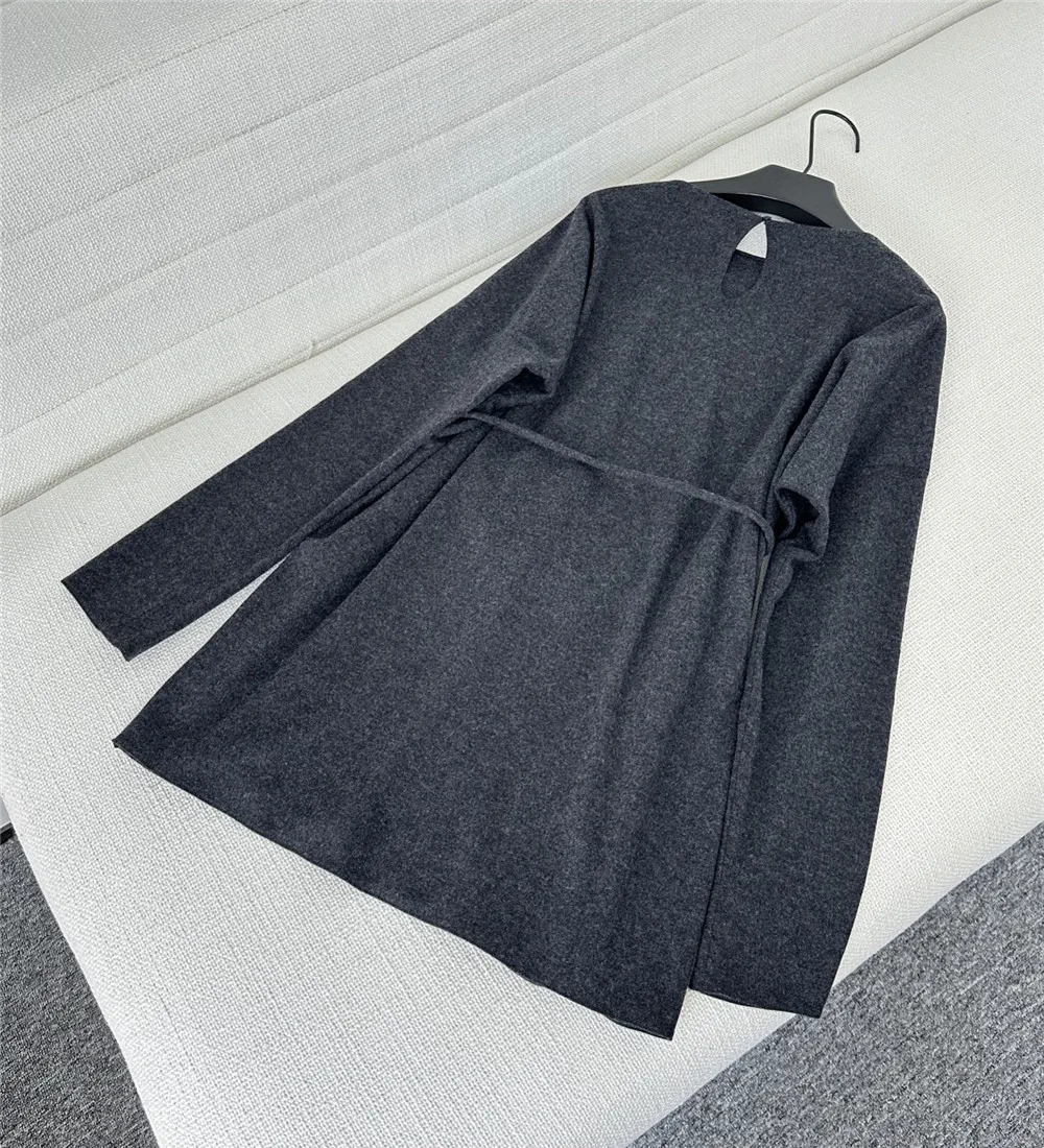 Женский брючный костюм шерстяной свободный топ с поясом + эластичные широкие