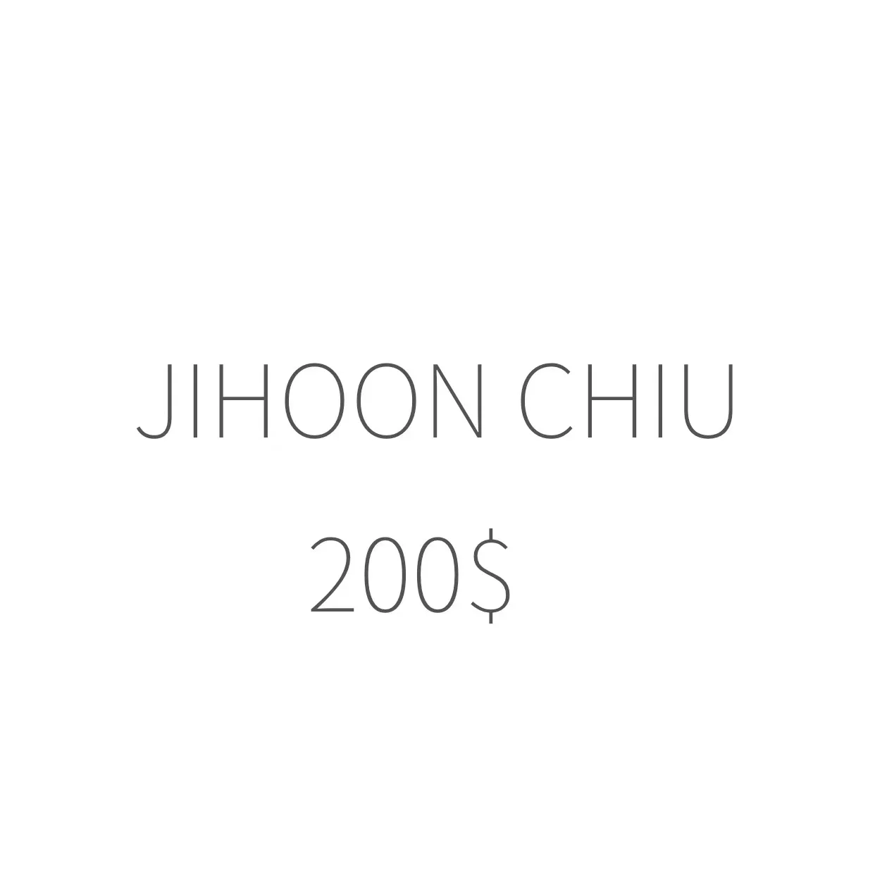

JIHOON CHIU 200