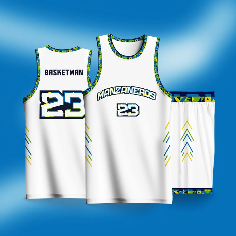 Basketball Sets For Men Summer Style Customizable Club Team Name Number Logo Printed Jerseys Shorts Training Unifroms Tracksuits