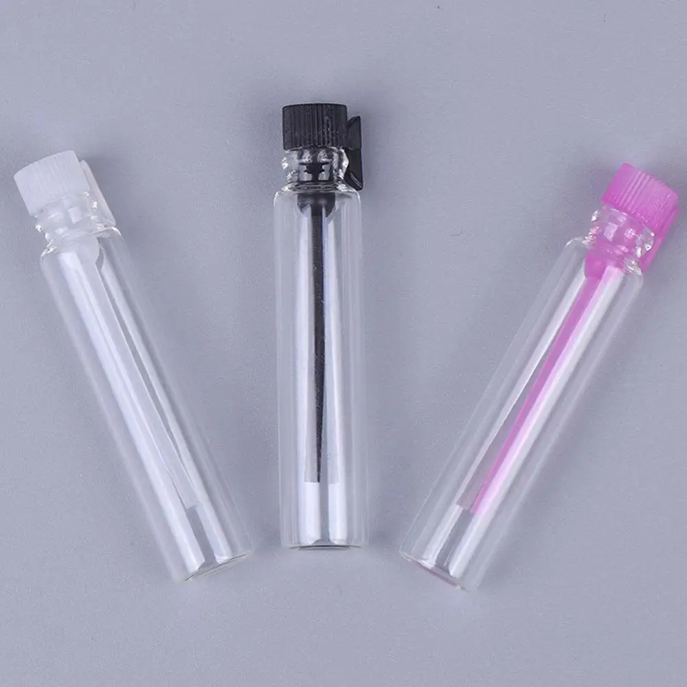 

Прозрачная пустая стеклянная мини-парфюмерная лампа 10 шт./упак. 1/2 мл, образец жидкого ароматизатора, пробная бутылка