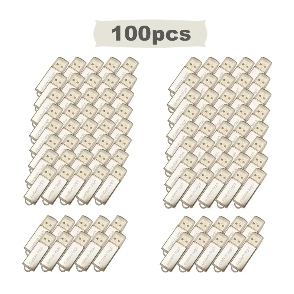 Флеш-накопитель usb 100 2 0 шт./лот металлический корпус 4 ГБ 8 16 usb-флешка 32 64 usb-карта