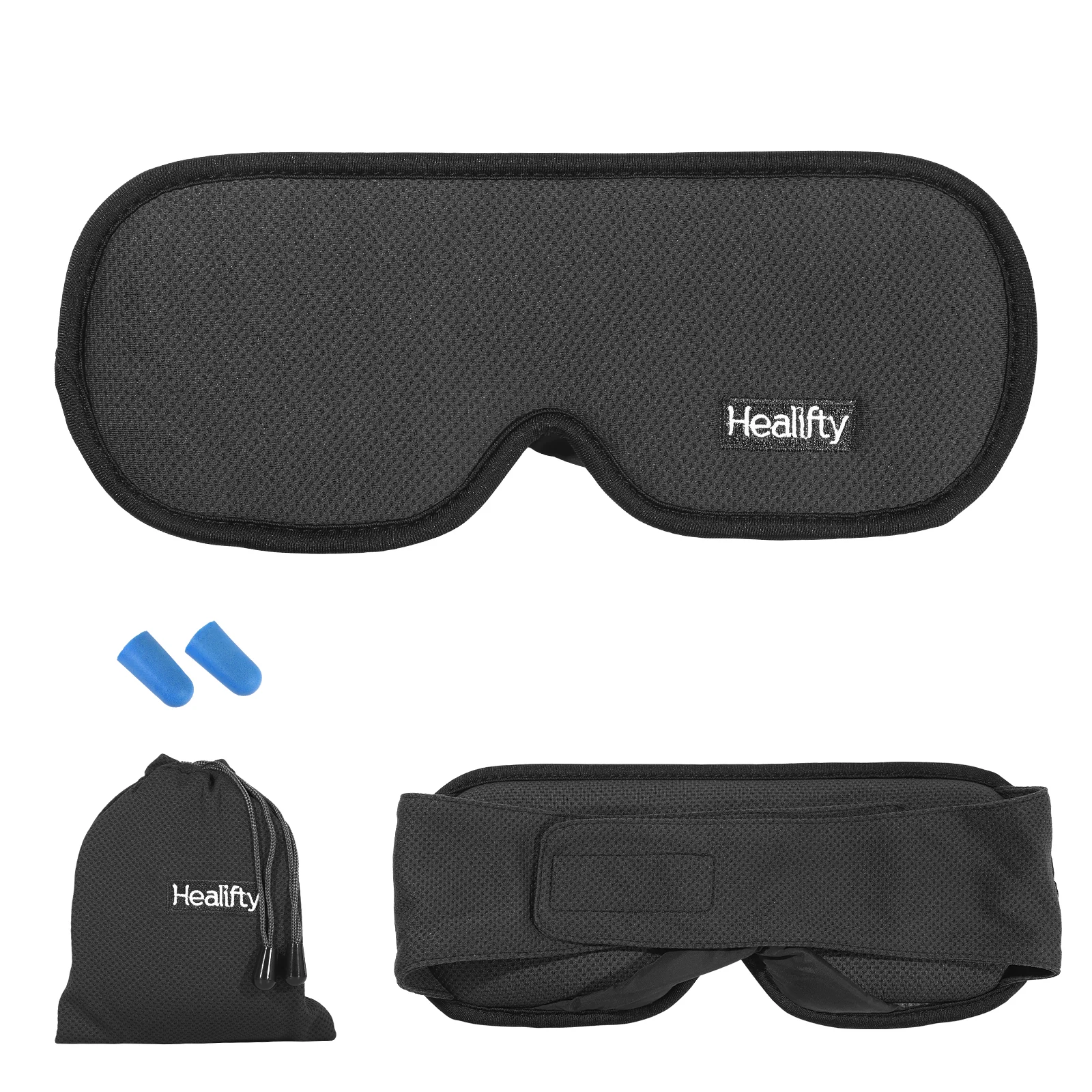 

Healifty Mask 3D Contoured Eye Cover Eye Shade Blindfold with Adjustable Strap for Nap Night Sleeping