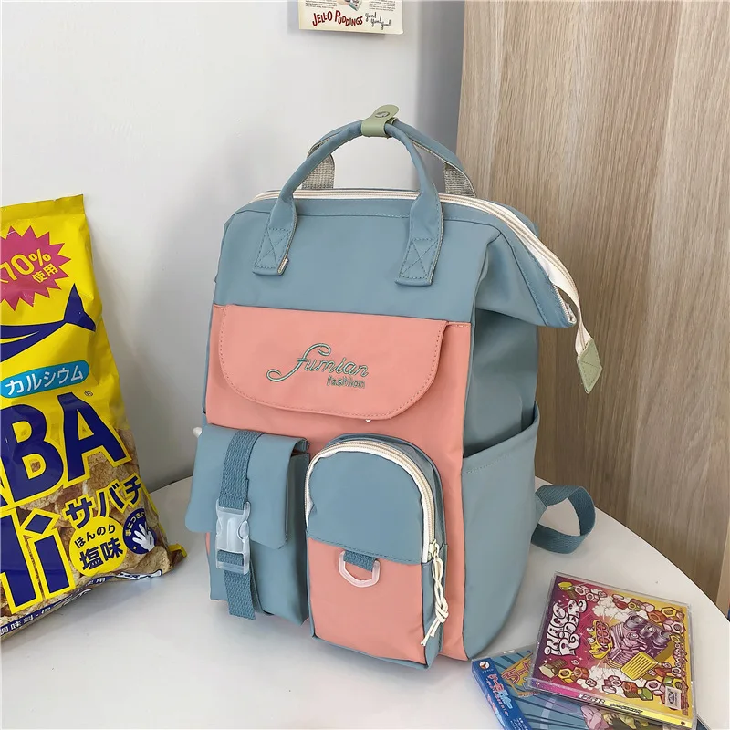 

Women School Backpack for Teenage Girls Sweet Student School Bag Casual Preppy Style