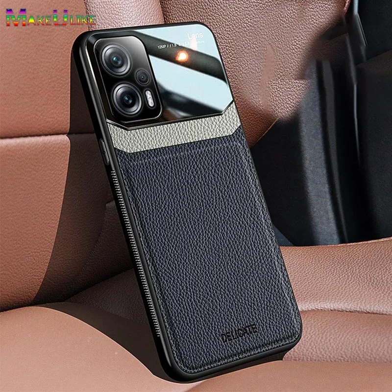 

Hybrid Case for Poco X4 GT Case Leather Acrylic Ultra Thin Shockproof Case for Xiaomi Poco X4 M4 X3 M3 Pro 4G 5G F3 F4 Cover