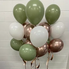 15 шт. латексные воздушные шары оливково-зеленого цвета - купить