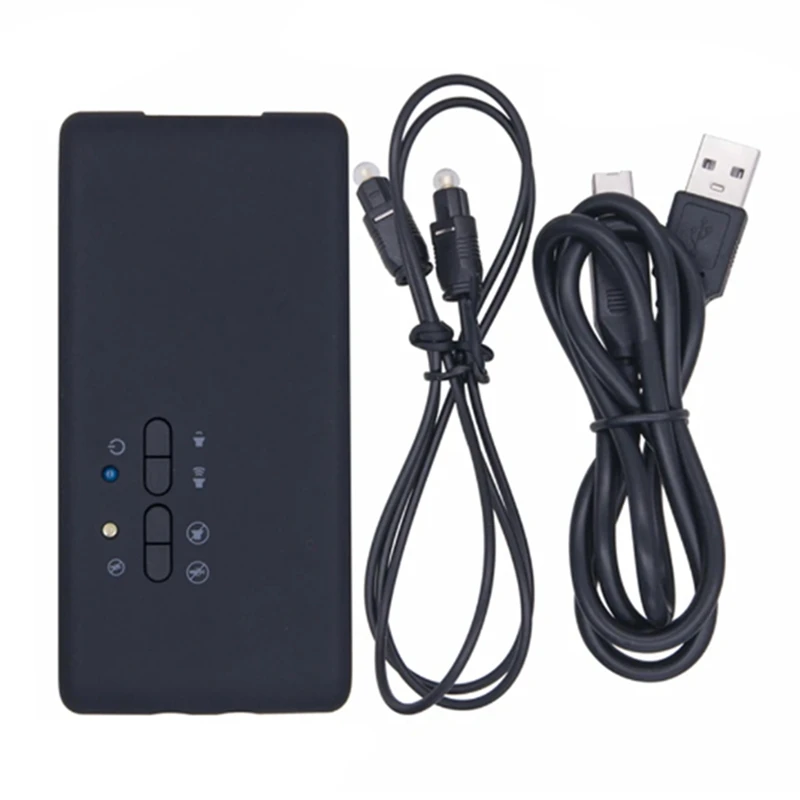 USB Sound Card CM6206 Chipset 7.1 Stereo Optical External Audio Black Hid Class Spec 8 Channel DAC Output