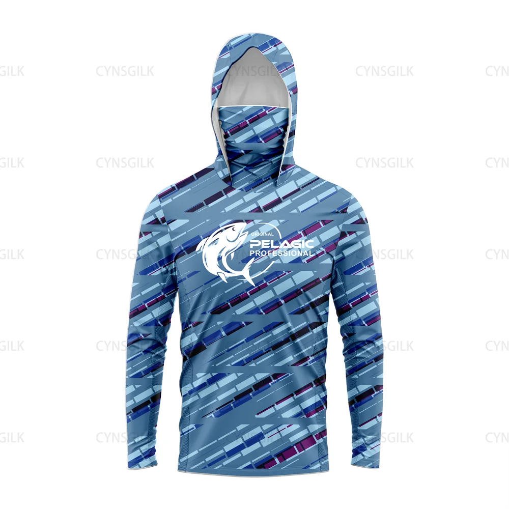 Оригинальная профессиональная pelagic женская и мужская рубашка с капюшоном для