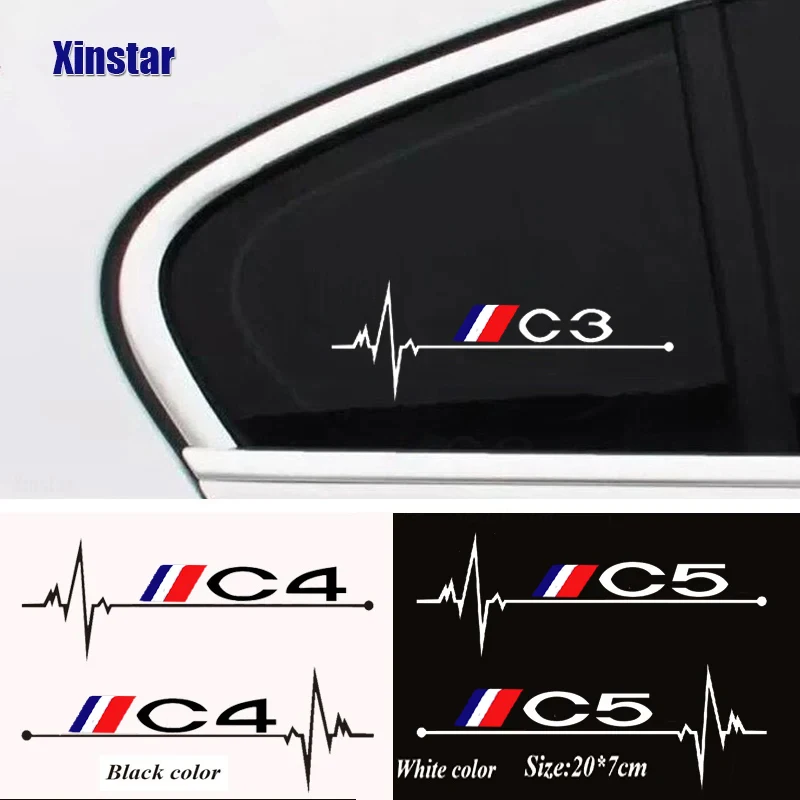 

Наклейка на кузов автомобиля Citroen Berlingo C1 C2 C3 C4 C4L C5 C6 C8 C-Crosser, аксессуары для фотографий Nemo Picasso VTS Xsara, 2 шт.