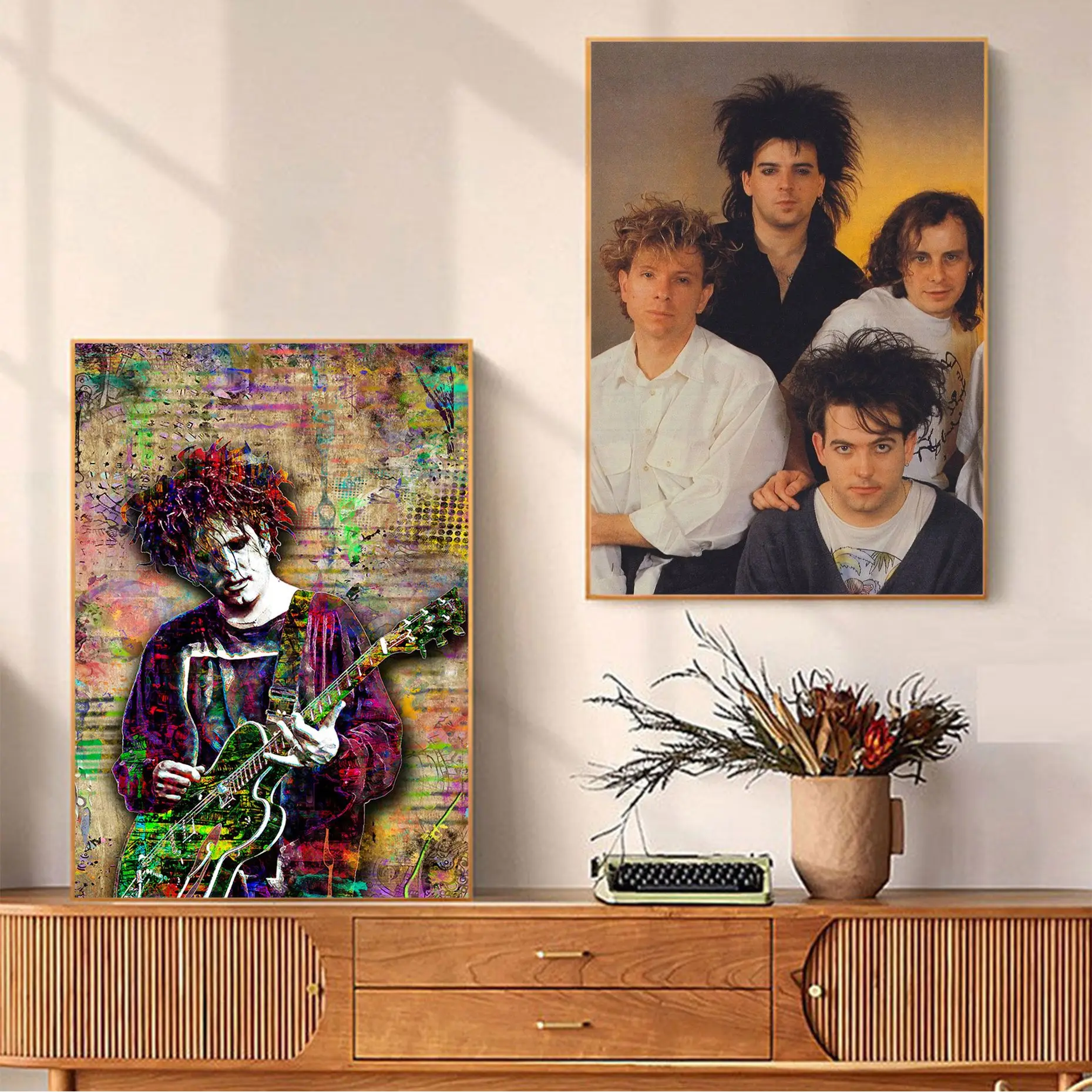 The Cure Movie Sticky Posters Vintage Room Bar Cafe Decor Aesthetic Art Wall Painting