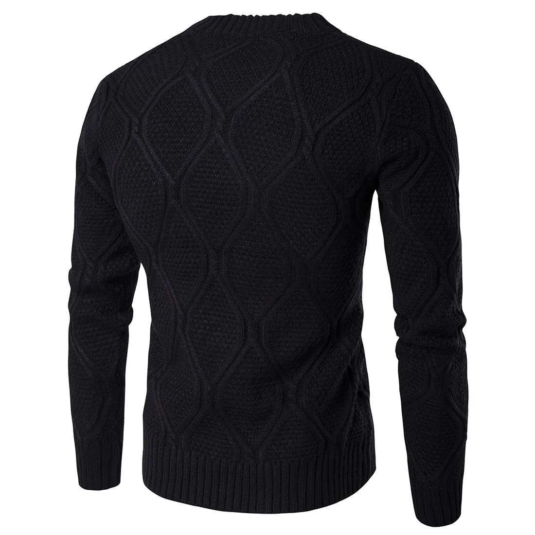 Warm Sweater Slim Long-sleeved Solid Color Regular Solid  Sweaters Clothes