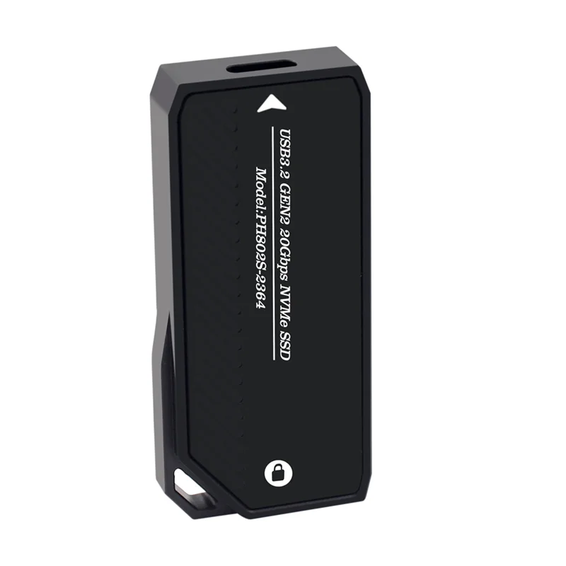 Фото A23F-M.2 Nvme SSD-корпус 20 Гбит/с USB 3.0 Type C Pcie Внешний корпус USB3 M2 Крышка ящика для хранения твердотельного жесткого диска Durab №4