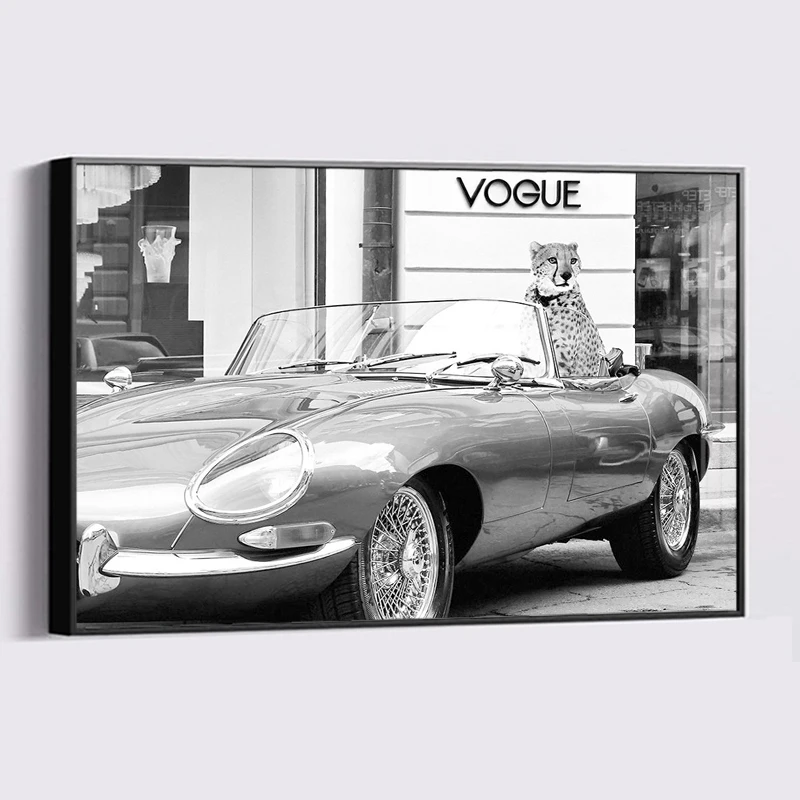 

Luxury Nordic Posters and Prints Fashion Magazine Jeep Car Wall Art Canvas Painting with Frame Wall Pictures Bedroom Home Decor