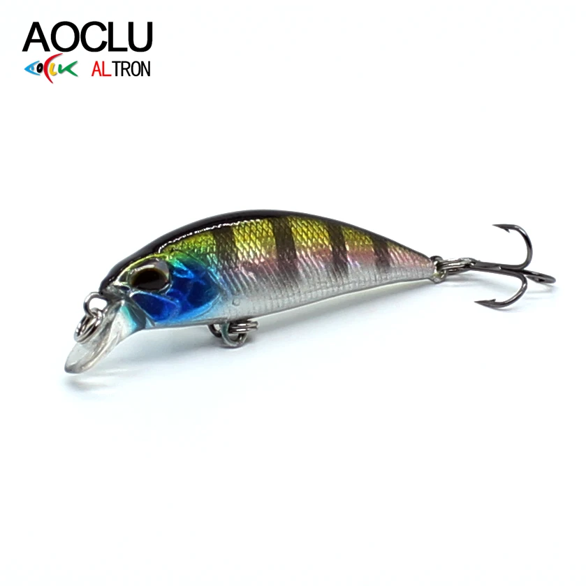 

AOCLU Small Sinking Minnow 45mm 4.0g Hard Bait Mini Wobbler Crank Fishing Lures Bass Fresh Saltwater Tackle Shallow Body