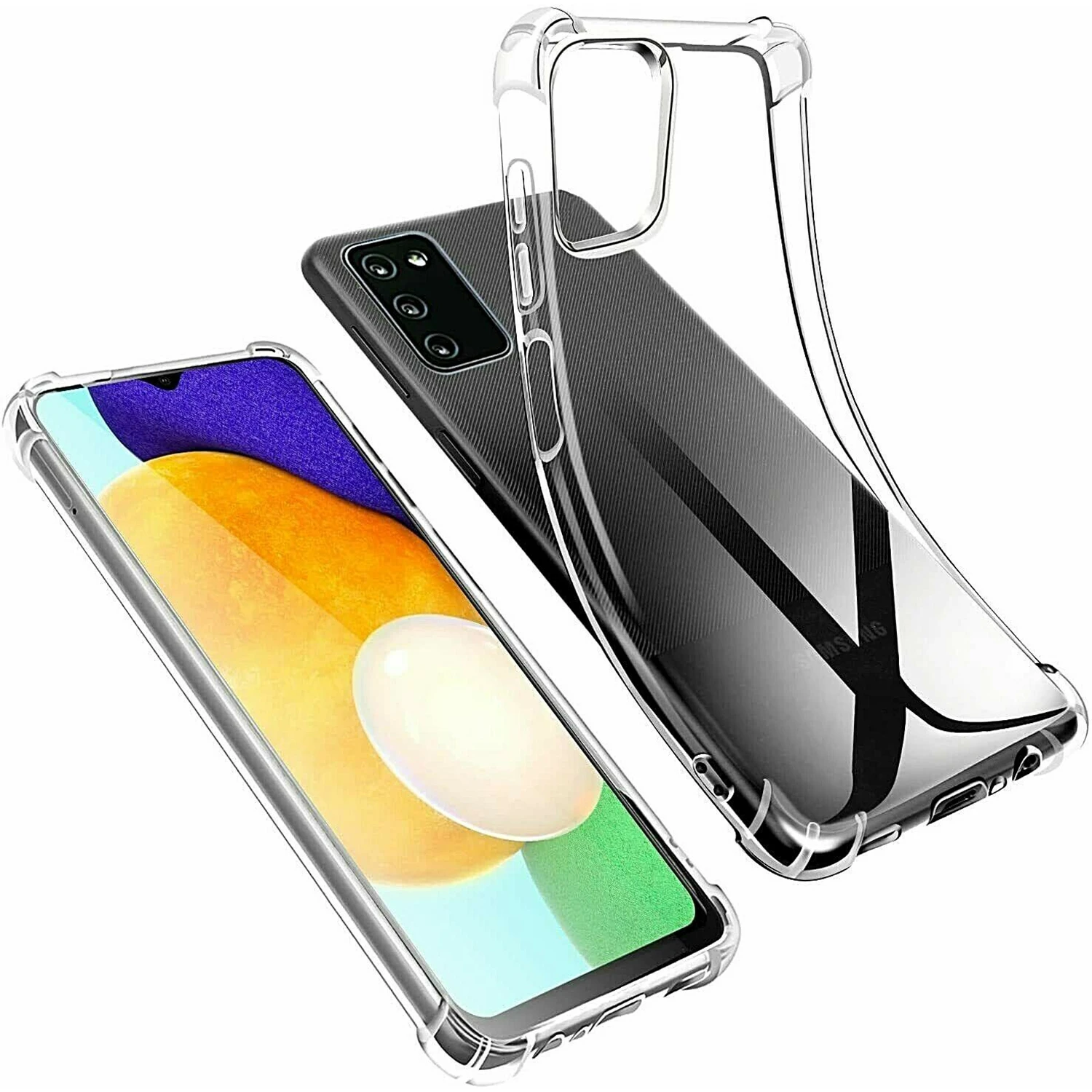 

Case For OPPO A57S A57E A57 A77 4G/5G A55S A97 5G Pro Clear Transparent Reinforced Corners TPU Shockproof Flexible Cover