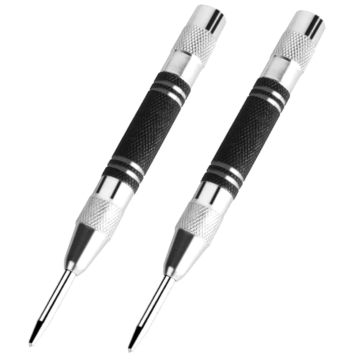 

2pcs Automatic Center Punch kerner Center Pin Woodworking Tools Spring Loaded Marker Wood Press Dent Marker Carpenter Tool
