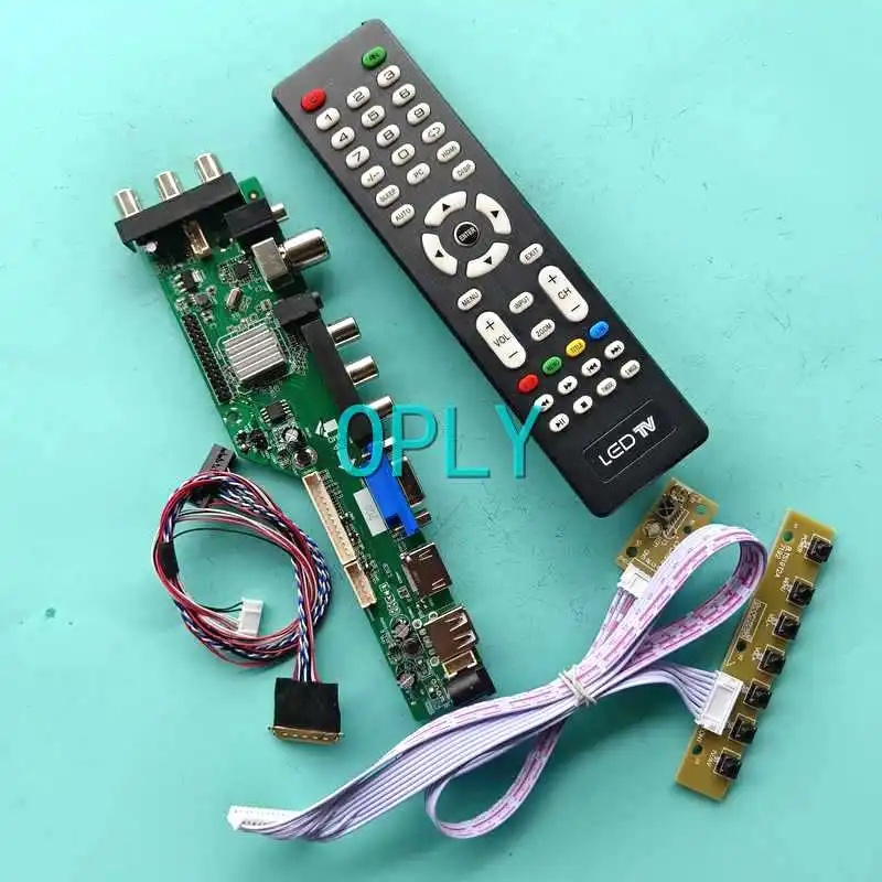 

For BT101IW01 BT101IW02 T101IW03 Laptop Screen DVB Controller Board LVDS 40 Pin 10.1" HDMI-Compatible VGA USB AV RF 1024*600 Kit