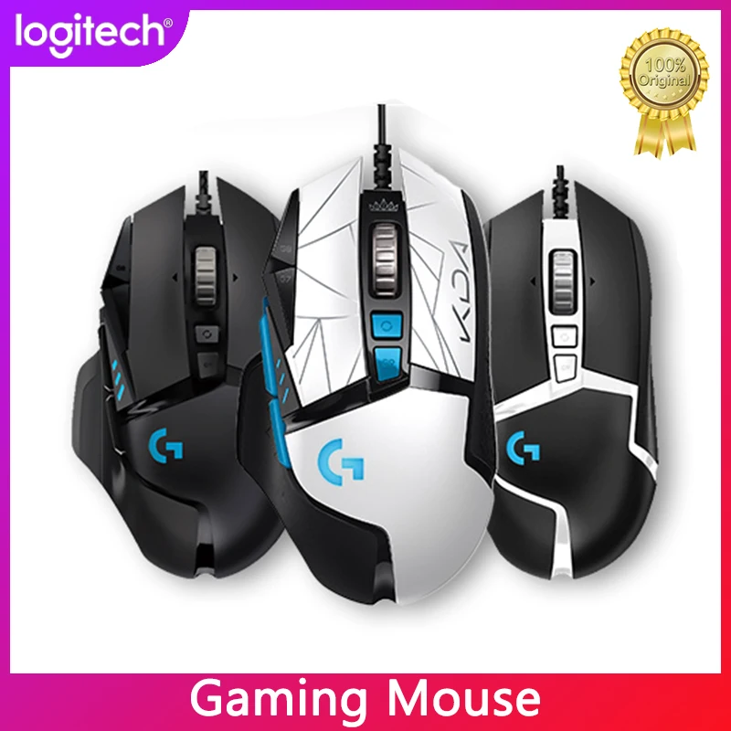Оригинальная игровая мышь Logitech G502 HERO KDA LIGHTSYNC RGB, USB Проводная мышь 25600 DPI, регулируемая программируемая мышь для геймеров