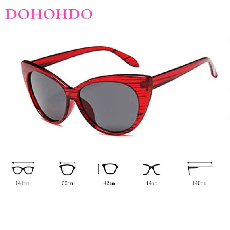 Модные роскошные женские солнцезащитные очки кошачий глаз винтажные в стиле