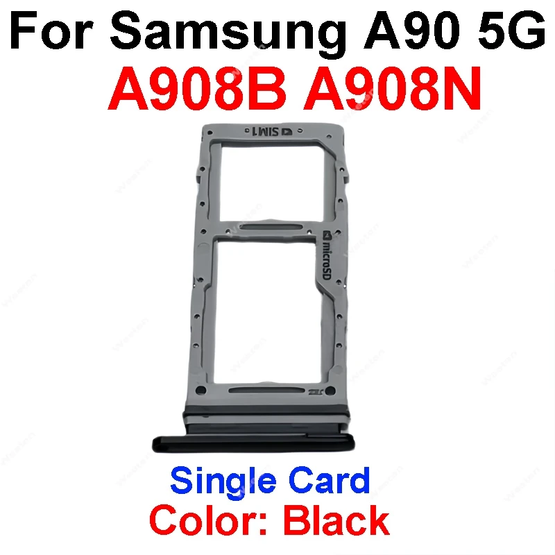 Лоток для SIM-карты Samsung Galaxy A90 A908B A908N 5G A9080 держатель лотка адаптер запасные части