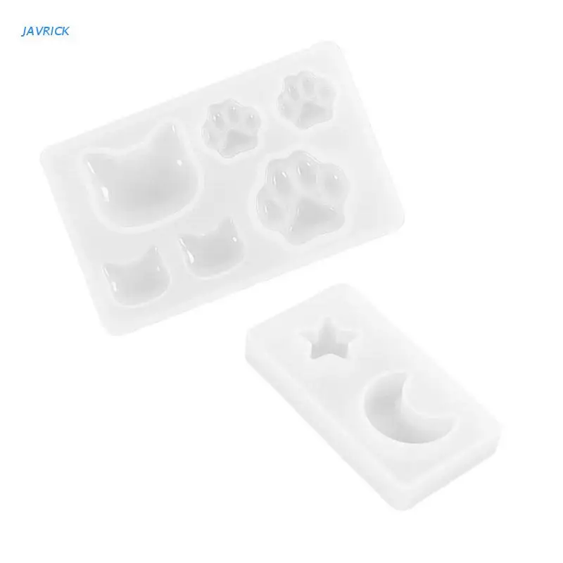 

Shiny Mini Star Moon Silicone Molds for DIY Women Girls Paw Pendant Mold