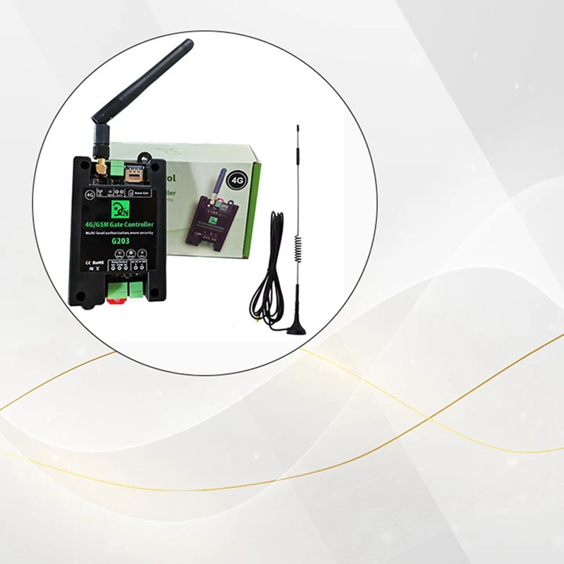 GSM 4G Gate Opener Remote Access Controller On/Off Relay Switch For Control Garage Door US Plug