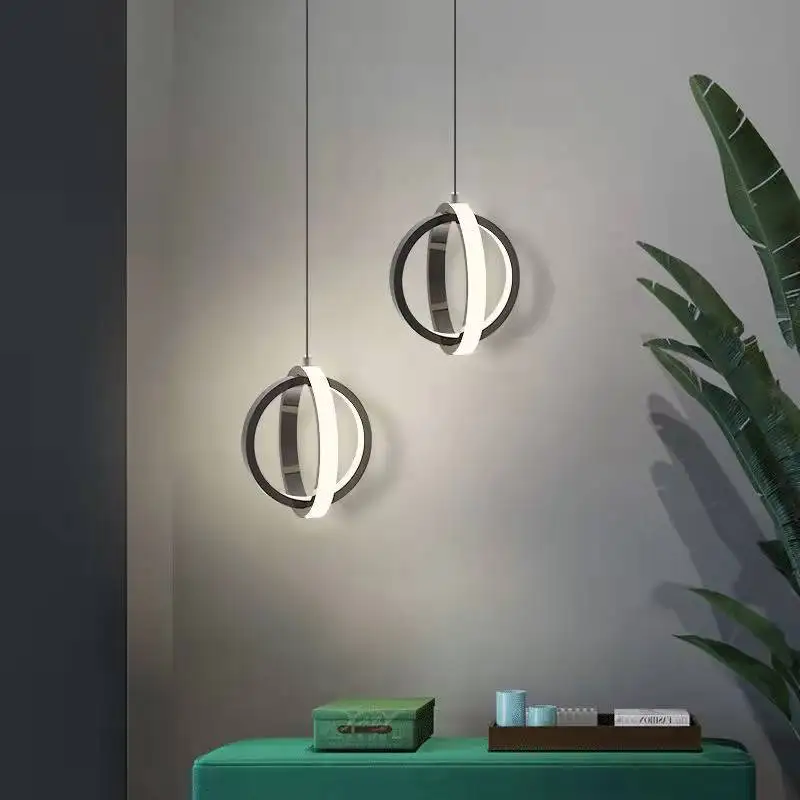 

Nordic restaurant chandelier minimalist modern household dining table bedroom bedside lamp creative bar small chandelier