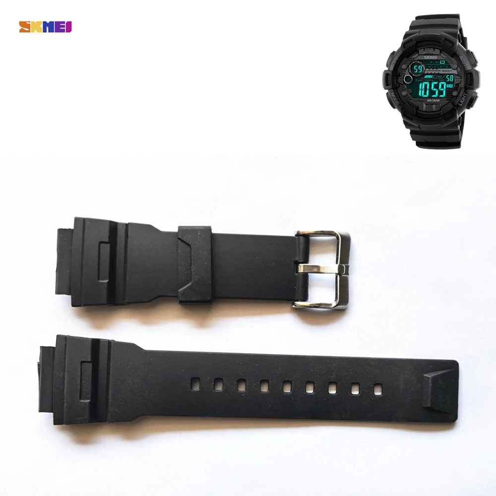

1 Set Sports Watch Accessories for Skmei 1243 Plastic Wristband Adjustable Replacement Watch Strap Band