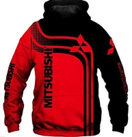 logotipo do carro mitsubishi hoodie 3d jaqueta de corrida uniforme beisebol harajuku marca moda masculina oversized esporte punk