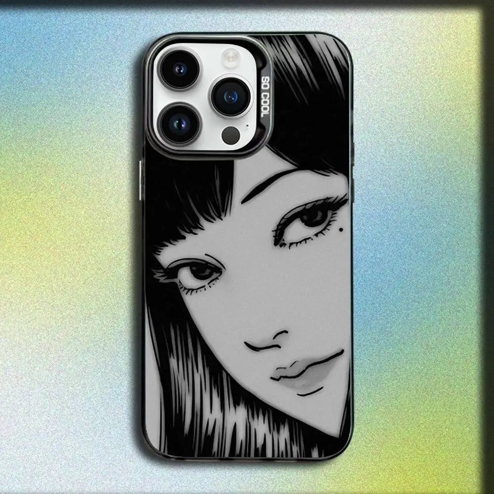 Чехол для телефона J-Junji Tomie C-Comics Ito для iPhone 17, 16, 15, 14, 13, 12, 11, Pro, Max, Plus, E, SE4, Air, Mini, черный, IMD Box (art.: 3920dbcd8ef4e) - 3920dbcd8ef4e