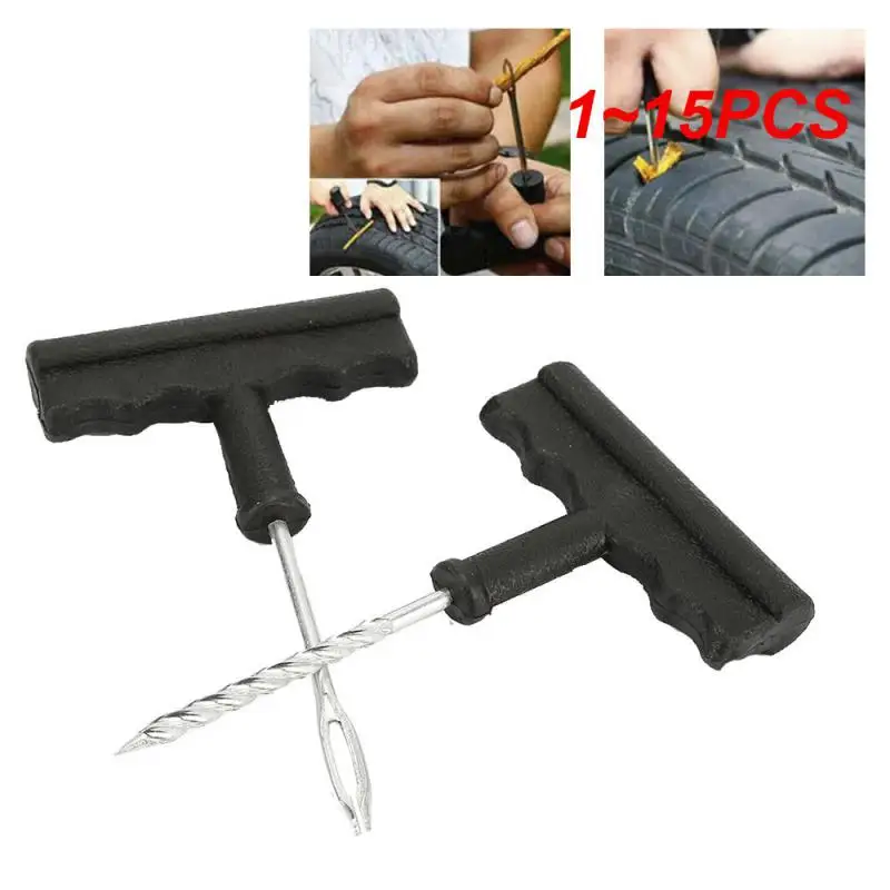 

1~15PCS Car Tubeless Tire Tyre Puncture Plug Repair Tools Kits Car Auto Accessories Motorcycle Bicycle Rubber Cement