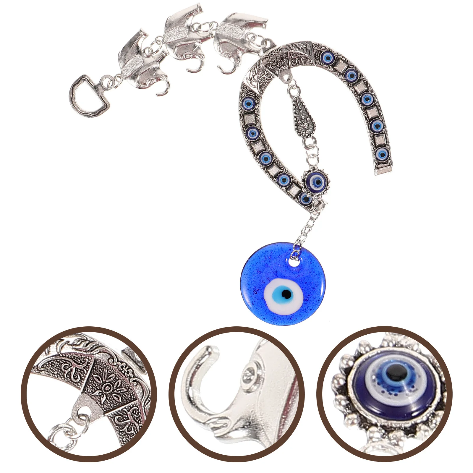 

Accessories Blue Evil Eye Crafts Elephant Decorations Home Car Wall Hanging Amulet Ornament Turkish