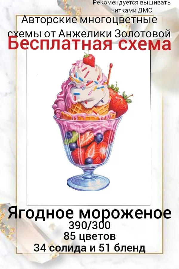 

Доставка, высокое качество, популярный Набор для вышивки крестиком, фруктовый мороженое, размер 52-72