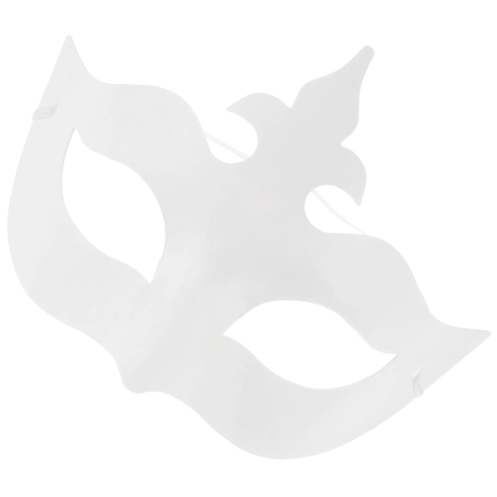 

6pcs Blank Paper Masks Unpainted Crown Masks Hand Painted Half Face Masks