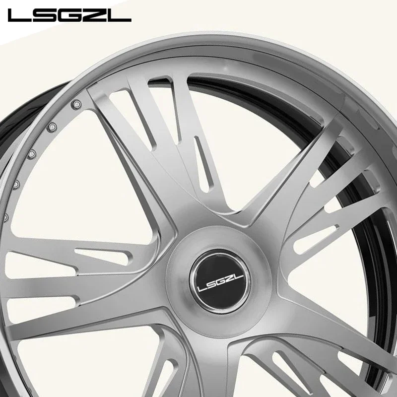 Кованые колеса из 2 частей 3 5x120 5x114 5x130 6x139 7 индивидуальные для Mercedes C8 Ferrari 16-26