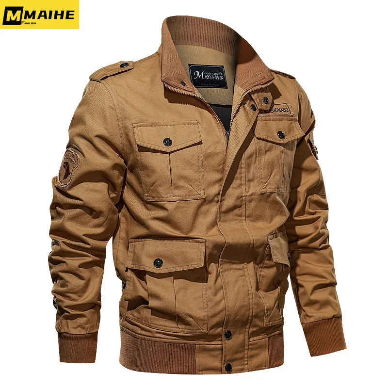 

M-6XL Bomber Jacket for Men Outdoor Wear Waterproof Windproof Jacket for Men 2022 new Fall Summer Tactical Army Jacket for men