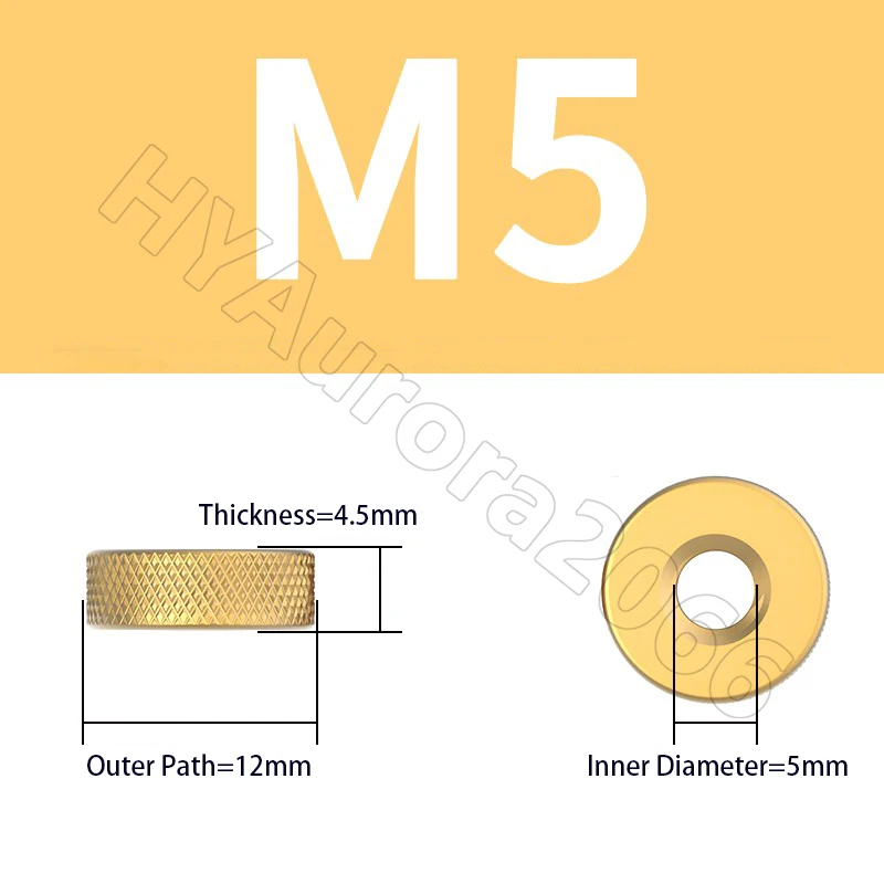 Латунные гайки с накаткой M3 M4 M5 M6 M8