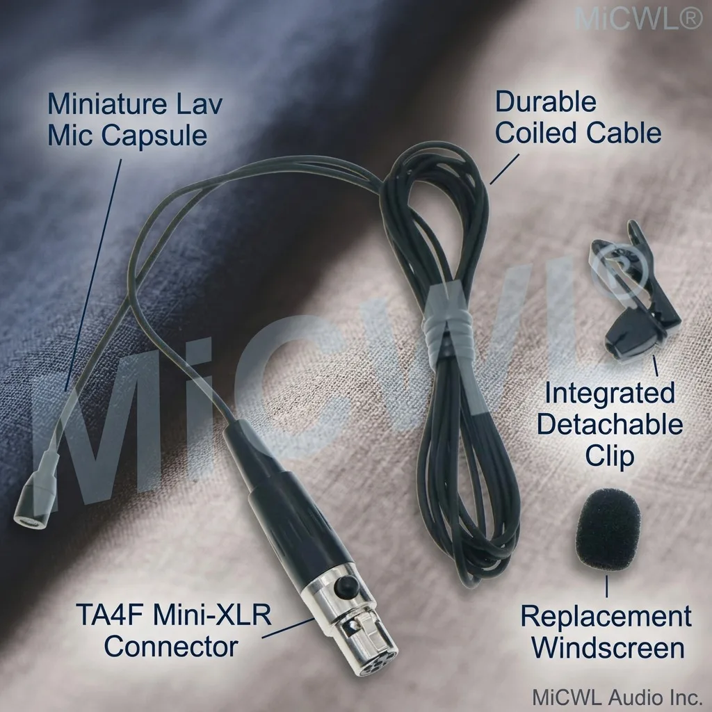 Фото Высококачественный петличный микрофон MiCWL SK2 для передатчиков Shure ULX, SLX, PGX, QLX, GLX, лучшие микрофоны №1