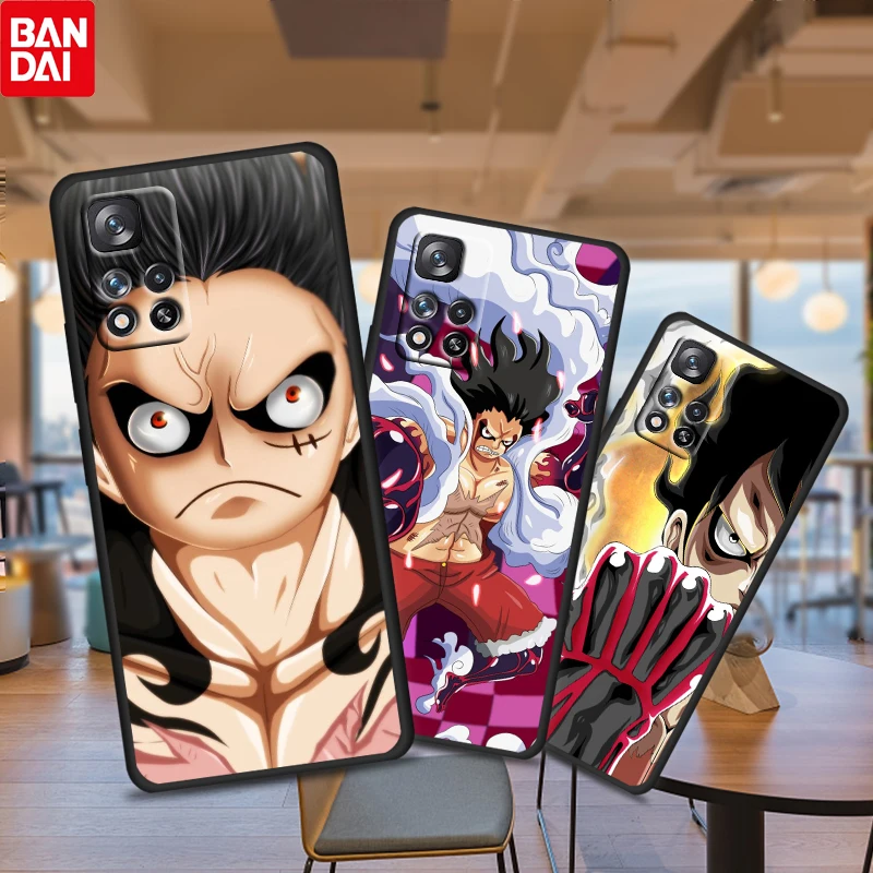 

Gear Fourth Luffy for Xiaomi Redmi Note 11 10 11T 10S 9 9S 8 7 5G 4G Silicone Soft TPU Black Phone Case Fundas Coque Capa Cover