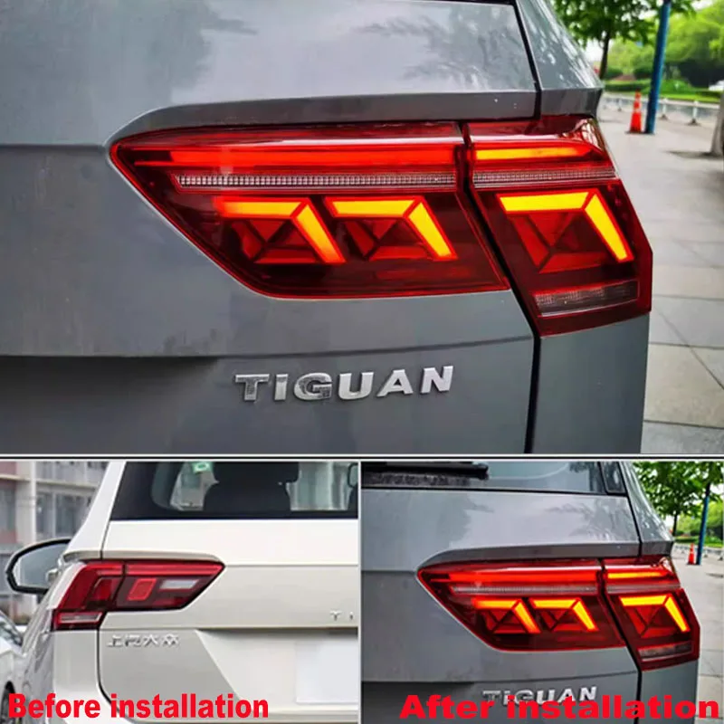 Задний фонарь в сборе для Volkswagen Tiguan 2017-2022 модифицированный задний поворотный