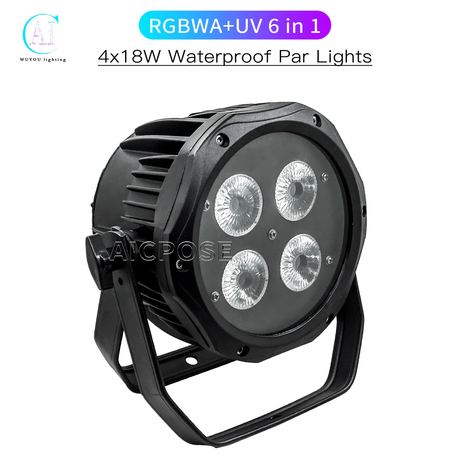 

Waterproof Par Light 4x12W RGBW/4x18W RGBWA+UV 6 in 1 LED Stage Light DMX Control DJ Disco Equipment Dance Floor Lighting