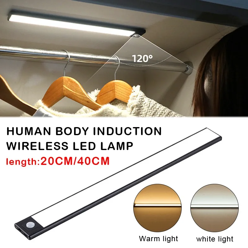 Night Light Led Light Under Cabinet Light Motion Sensor night light Closet Light Cabinet Kitchen Lighting Magnetic night light