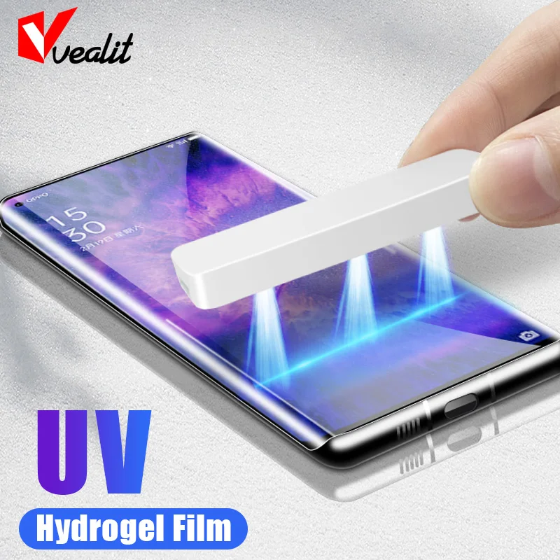 

999D UV Screen Protector Hydrogel Film For Oppo Find X5 X3 X2 Neo Lite Reno 10x zoom 3 4 5 6 7 8 Pro Plus Protective Not Glass